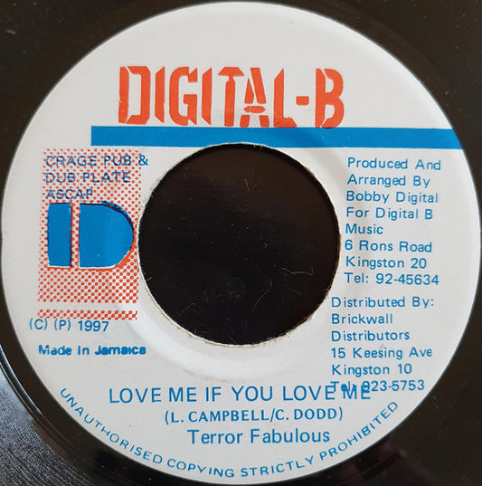Terror Fabulous : Love Me If You Love Me (7", RP)