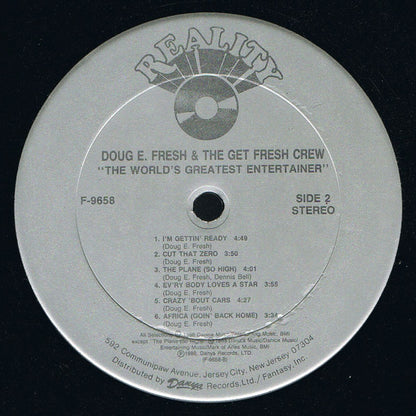 Doug E. Fresh And The Get Fresh Crew : The World’s Greatest Entertainer (LP, Album)
