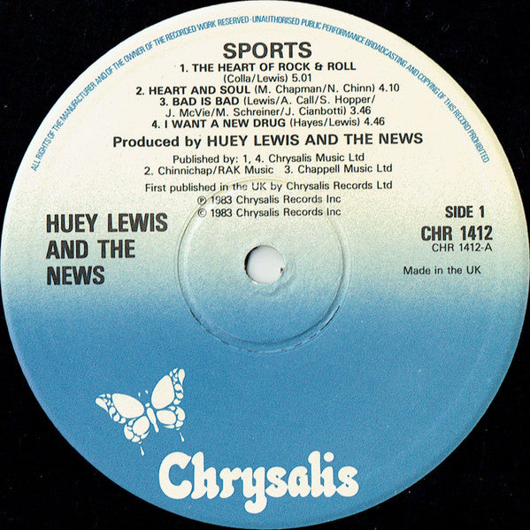 Huey Lewis And The News* : Sports (LP, Album)