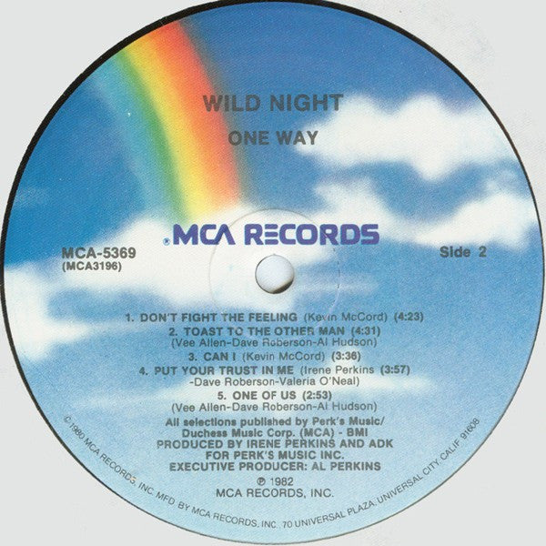 One Way : Wild Night (LP, Album)