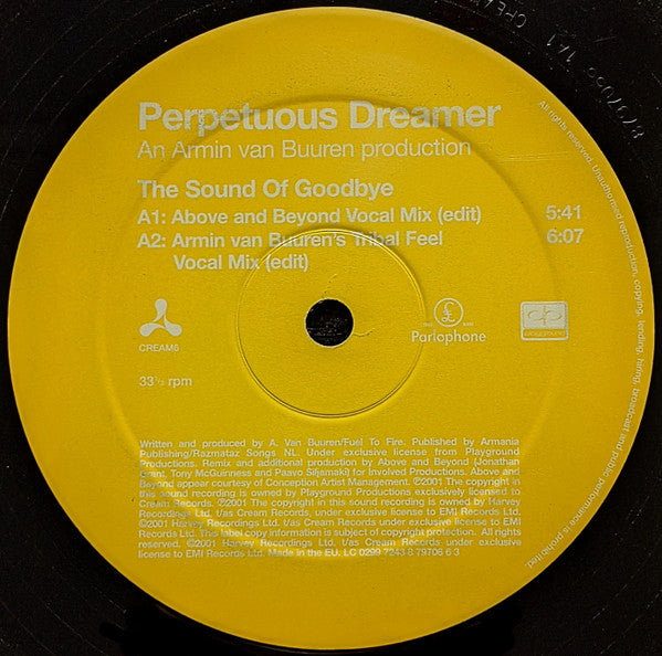Perpetuous Dreamer : The Sound Of Goodbye (12")