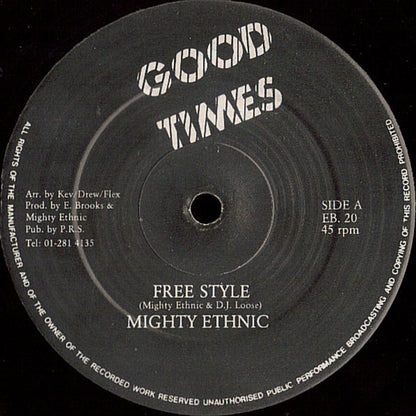 Mighty Ethnic* : Free Style (12")