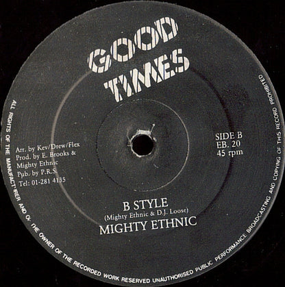 Mighty Ethnic* : Free Style (12")