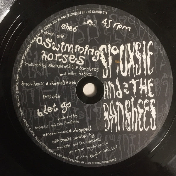 Siouxsie & The Banshees : Swimming Horses (7", Single)