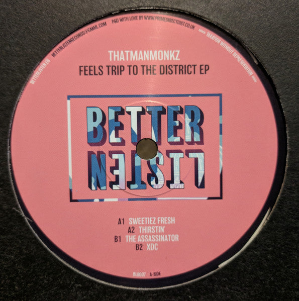 That Man Monkz : Feels Trip To The District EP (12", EP)
