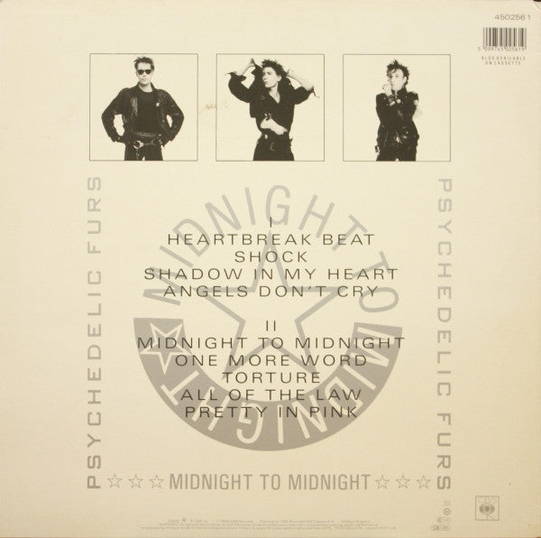 The Psychedelic Furs : Midnight To Midnight (LP, Album)