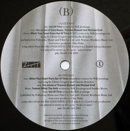 Glenn Gregory And Claudia Brücken : When Your Heart Runs Out Of Time (6'20") (12", Single)
