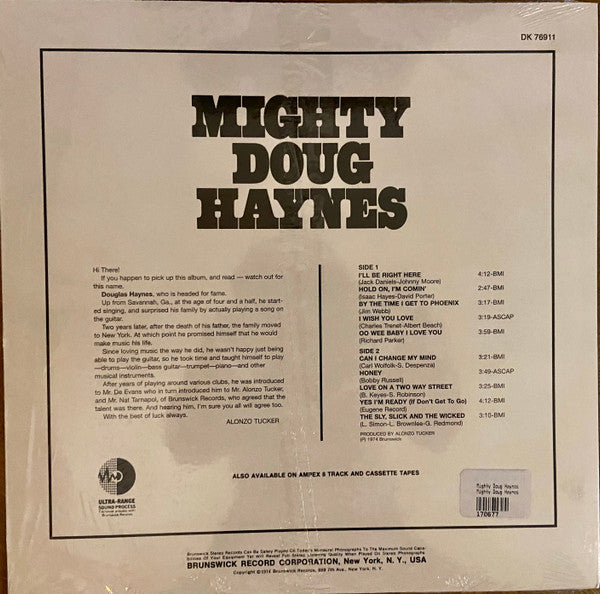 Doug Haynes (2) : Mighty Doug Haynes (LP, Album, RE)