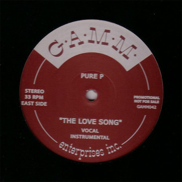 Pure P : The Love Song / 5 On It (12", Promo)