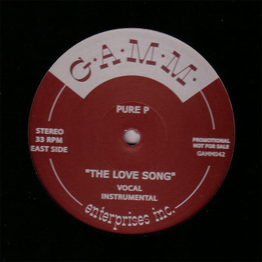 Pure P : The Love Song / 5 On It (12", Promo)