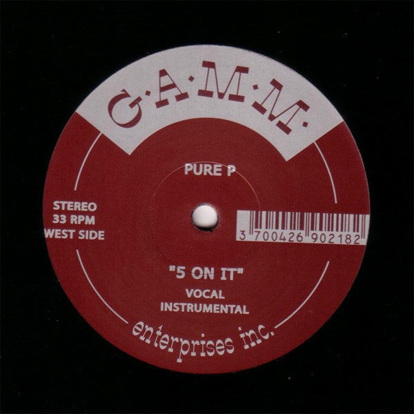 Pure P : The Love Song / 5 On It (12", Promo)