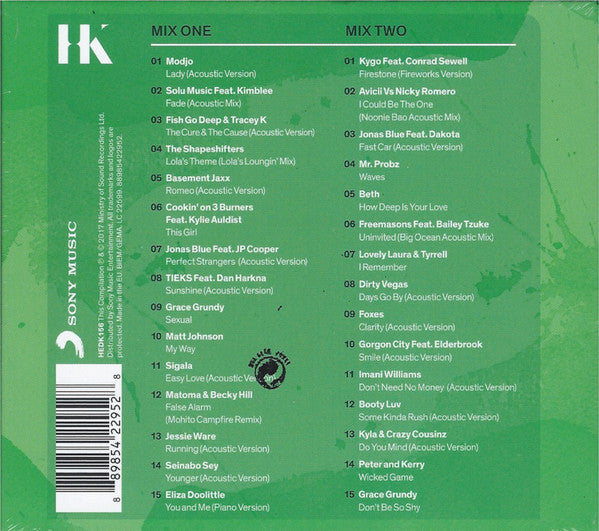 Various : Hed Kandi: Acoustic (2xCD, Comp, Mixed)