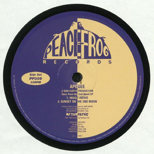 Apogee : Tales From The 2nd Moon EP (12", EP, RE)