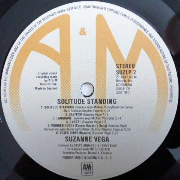Suzanne Vega : Solitude Standing (LP, Album)