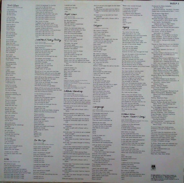 Suzanne Vega : Solitude Standing (LP, Album)