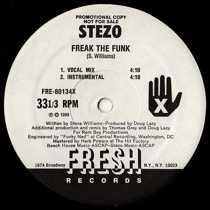 Stezo : Freak The Funk (12", Promo)