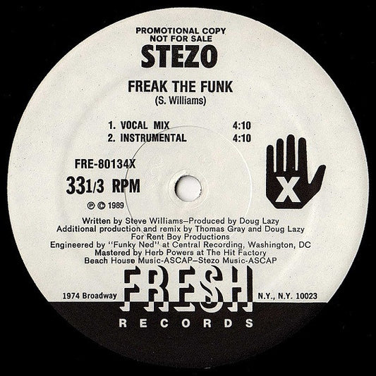 Stezo : Freak The Funk (12", Promo)
