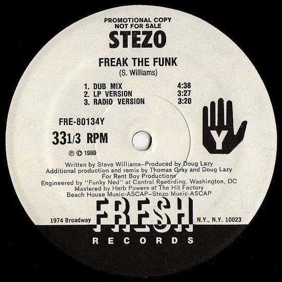 Stezo : Freak The Funk (12", Promo)