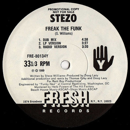 Stezo : Freak The Funk (12", Promo)