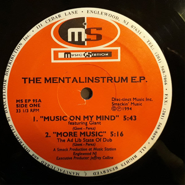 Mental Instrum : The Mentalinstrum E.P. (12", EP)