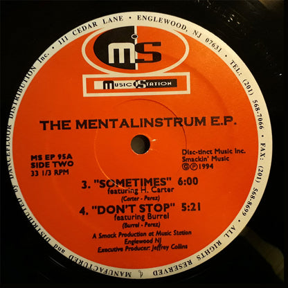 Mental Instrum : The Mentalinstrum E.P. (12", EP)