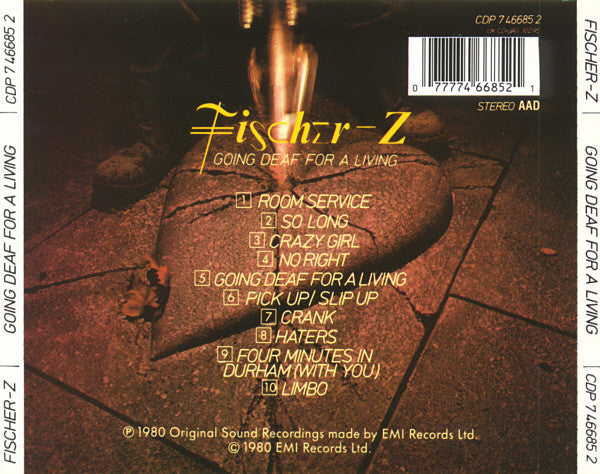 Fischer-Z : Going Deaf For A Living (CD, Album, RE)