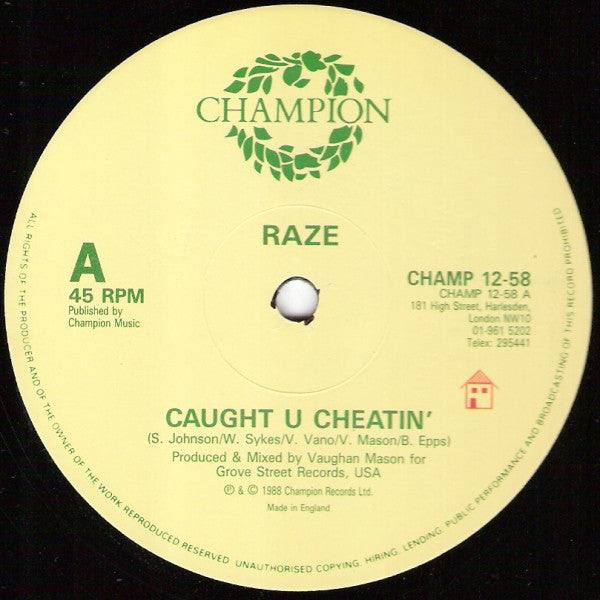 Raze : Caught U Cheatin' (12")