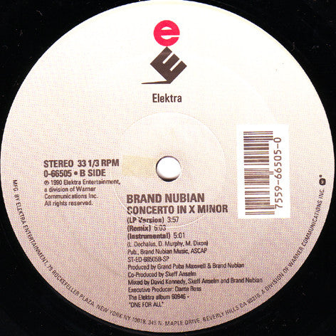 Brand Nubian : All For One (12")
