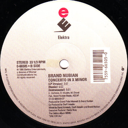 Brand Nubian : All For One (12")