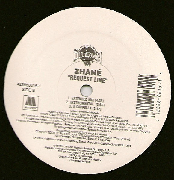Zhané : Request Line (12", Single)