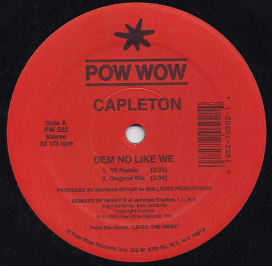 Capleton : Dem No Like We (12")