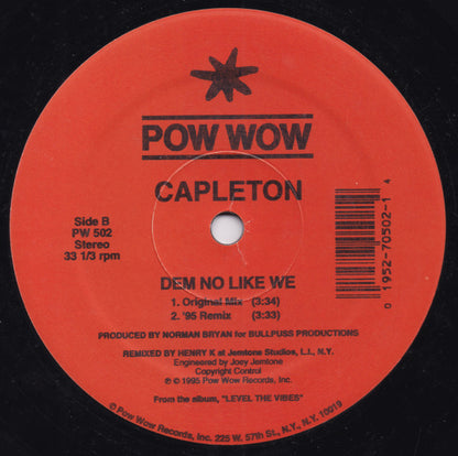 Capleton : Dem No Like We (12")