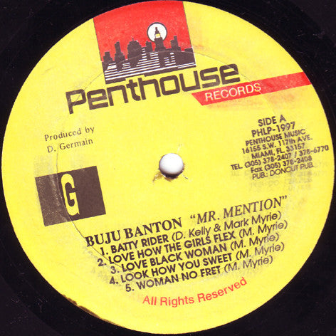 Buju Banton : Mr. Mention (LP, Album)