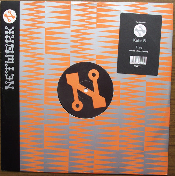 Kate B : Free (The Remixes) (12", Ltd)