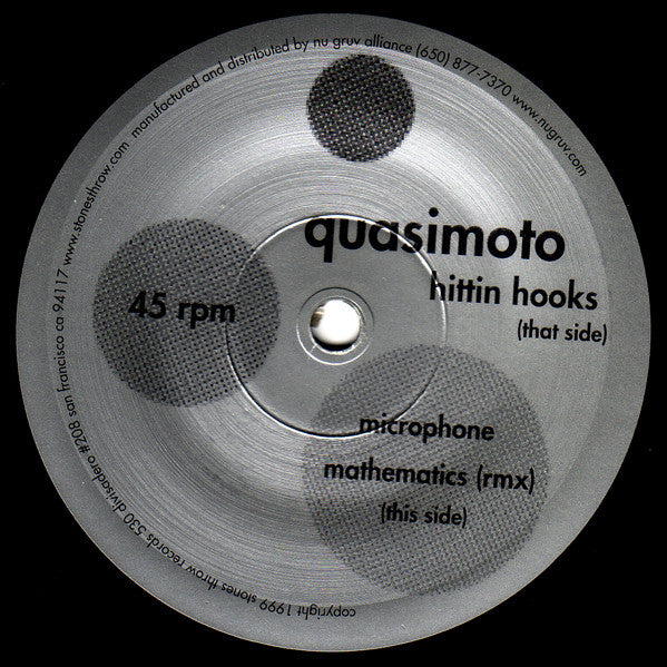 Quasimoto : Hittin' Hooks (7")