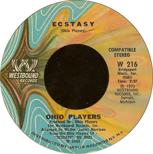 Ohio Players : Ecstasy (7", Styrene)