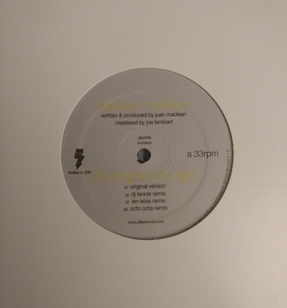 The Juan MacLean : The Brighter The Light (12", Single, Ltd)