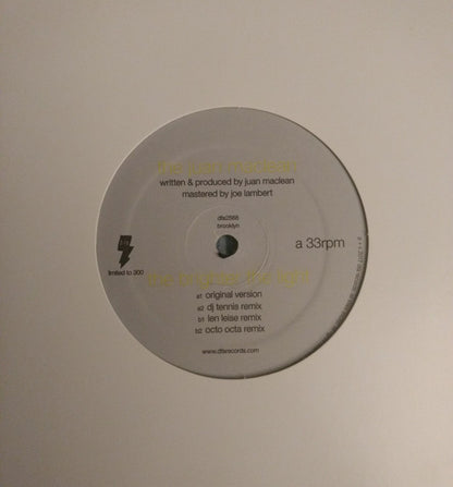 The Juan MacLean : The Brighter The Light (12", Single, Ltd)