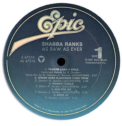 Shabba Ranks : As Raw As Ever (LP, Album)