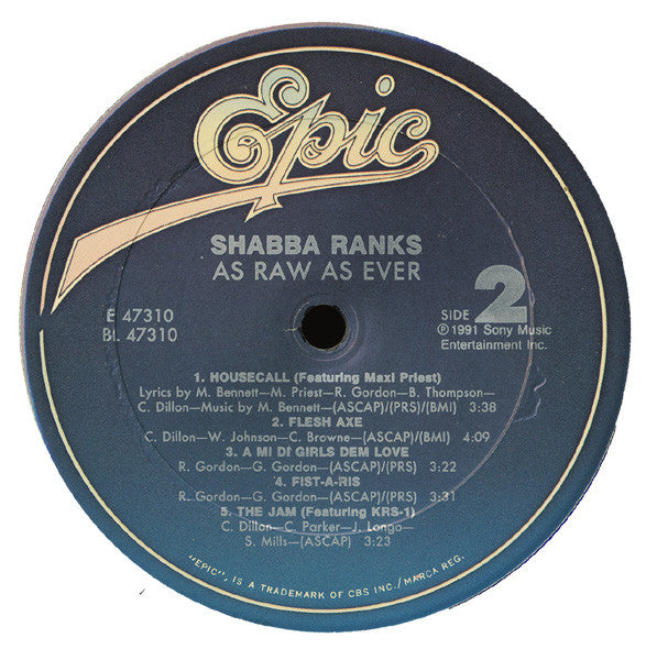 Shabba Ranks : As Raw As Ever (LP, Album)