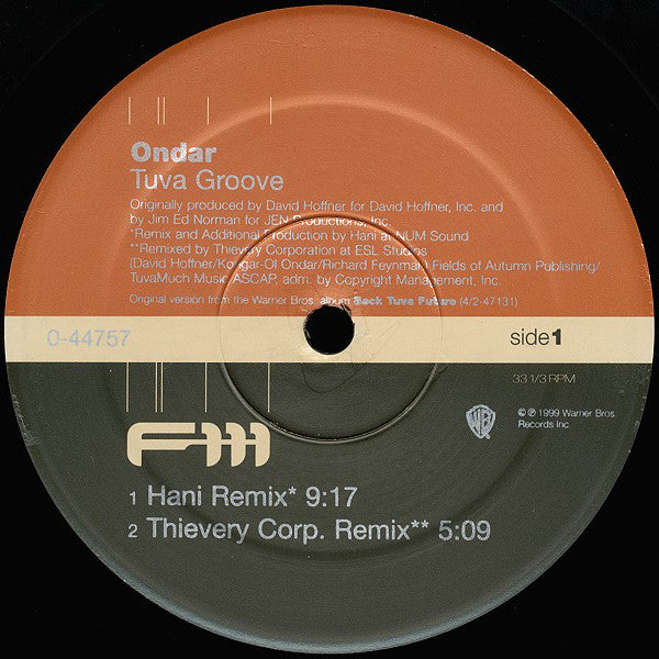 Kongar-Ool Ondar : Tuva Groove (12")