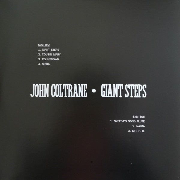 John Coltrane : Giant Steps (LP, Album, RE, 180)