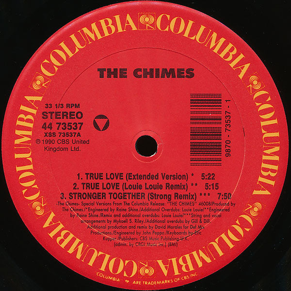 The Chimes : True Love (12")