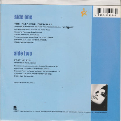 Janet Jackson : The Pleasure Principle (7", Single, Styrene, Car)