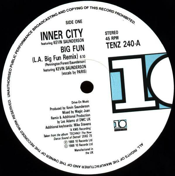 Inner City : Big Fun (LA Big Big Fun Remix) (12")