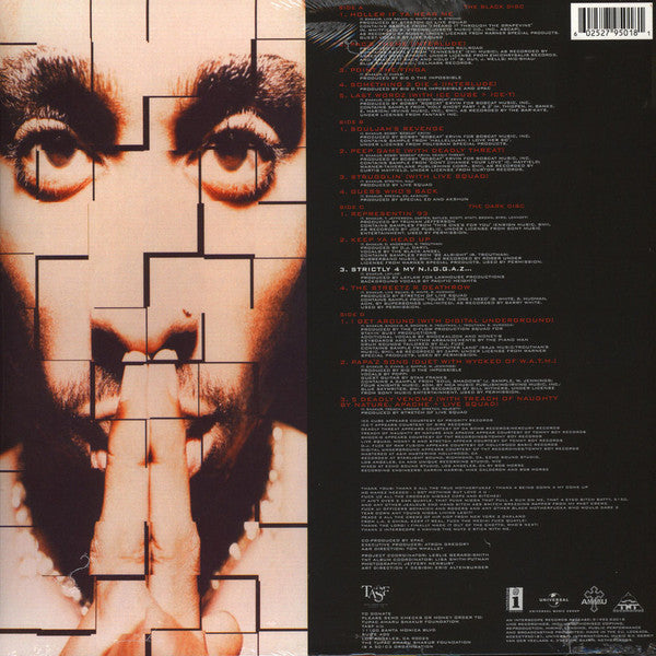 2Pac : Strictly 4 My N.I.G.G.A.Z... (2xLP, Album, RE, 25t)