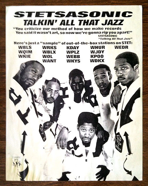 Stetsasonic : Talkin' All That Jazz (12", Promo)