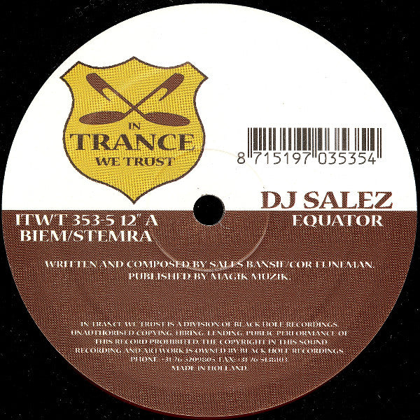 Salez : Equator / Celestial (12")