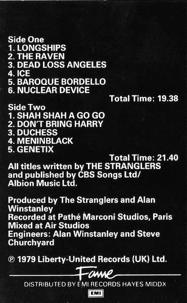 The Stranglers : The Raven (Cass, Album, RE, Whi)