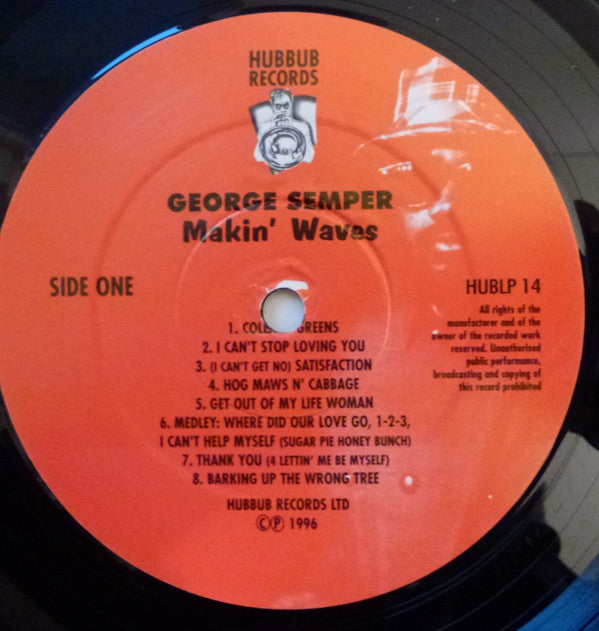 George Semper : Makin' Waves (LP, Album, RE)